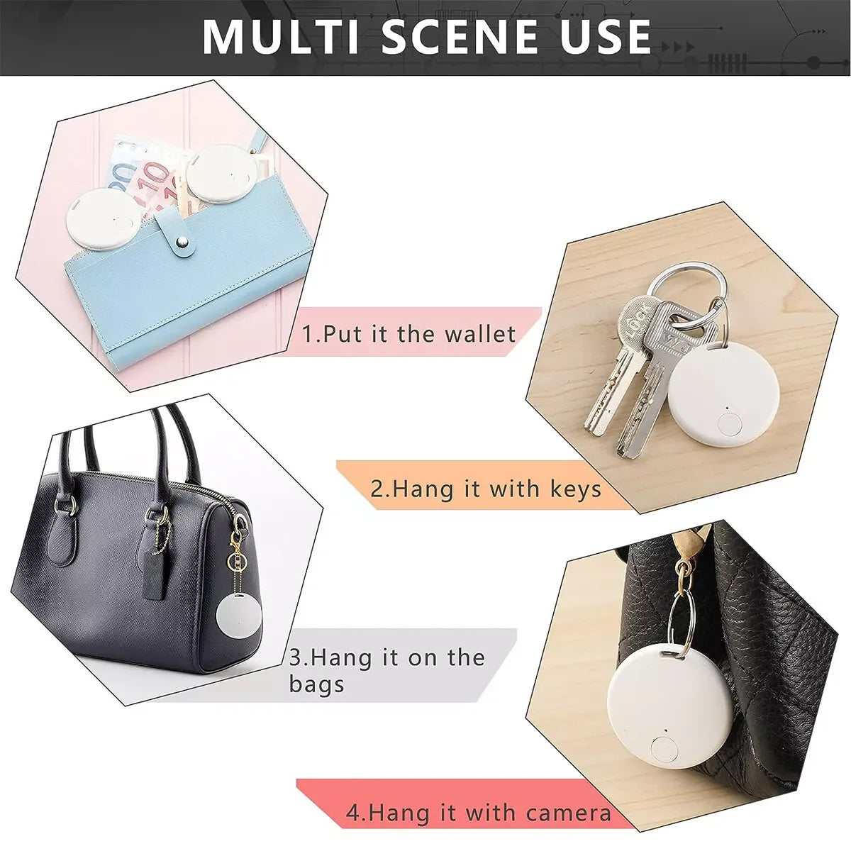 Bluetooth Mini GPS Tracking Air Key Tag Child Pet Finder Tracker Location Device