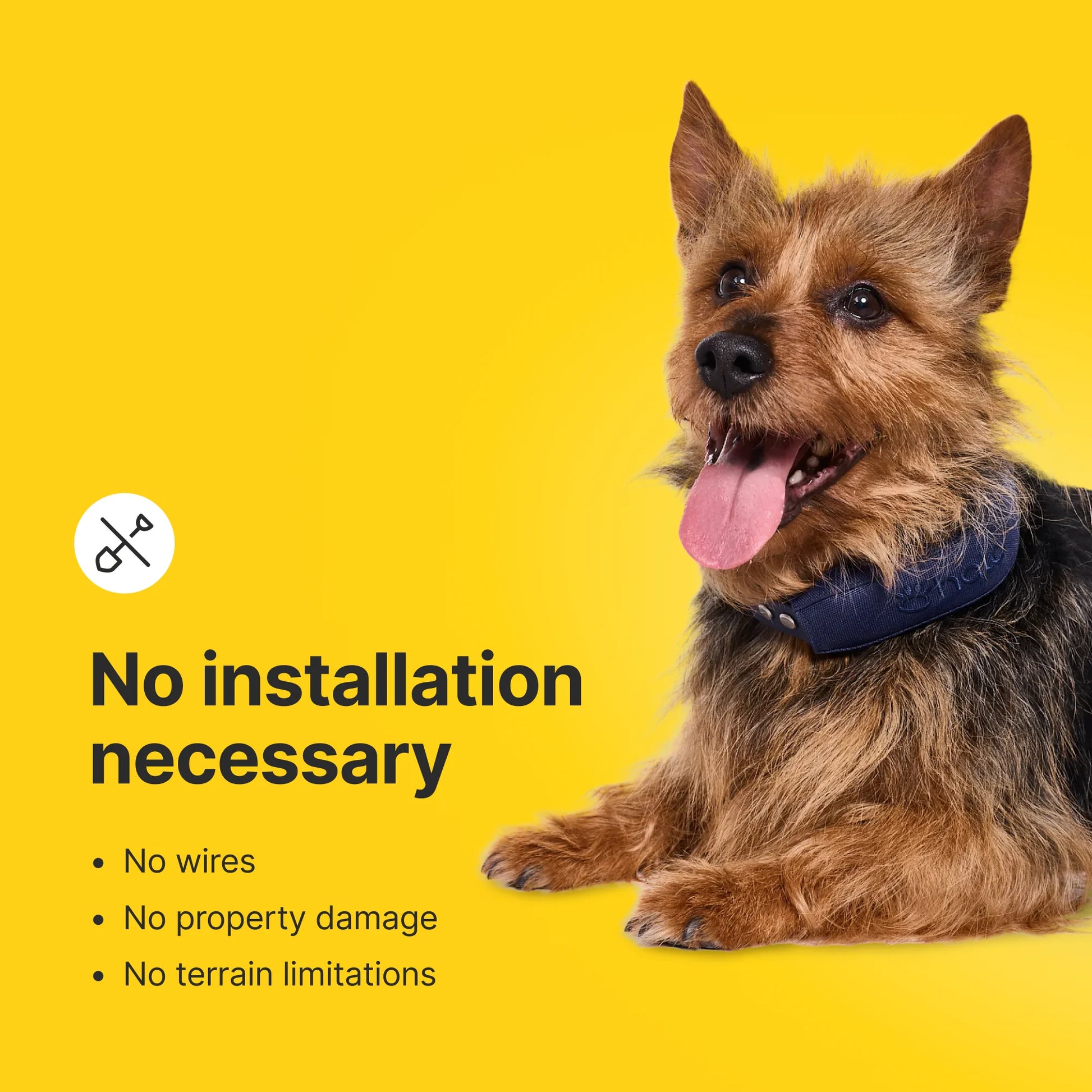 Halo Collar 4 Wireless Dog Fence System & GPS Dog Collar, One Size, Midnight